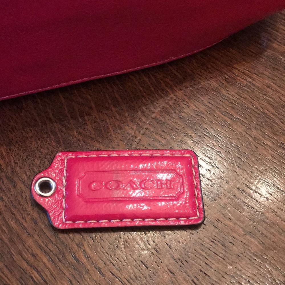 Patent Leather Pink Coach Convertible Bag - Picture 7 of 9